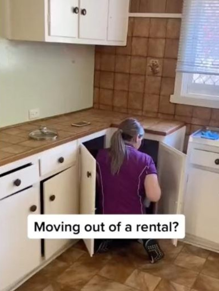 Cleaning expert reveals areas tenants often forget to clean before moving out. Picture: TikTok