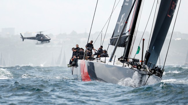 SHK Scallywag was one of the top contenders for line honours. Picture: Richard Dobson / News Corp Australia