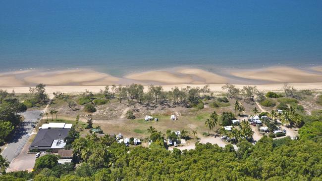 A view over the 2.2ha Forrest Beach hotel, motel and caravan park property north of Townsville.