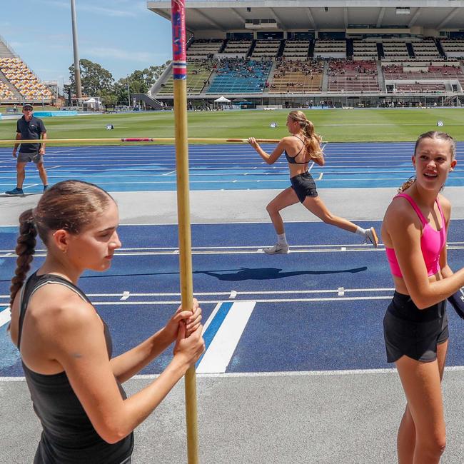 Action from the Queensland Athletics track and field championships at QSAC on Saturday March 15, 2025. Picture: Stephen Archer.