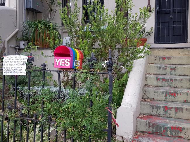 Gay marriage: Yes voters shocked by poo protest at rainbow letterbox ...