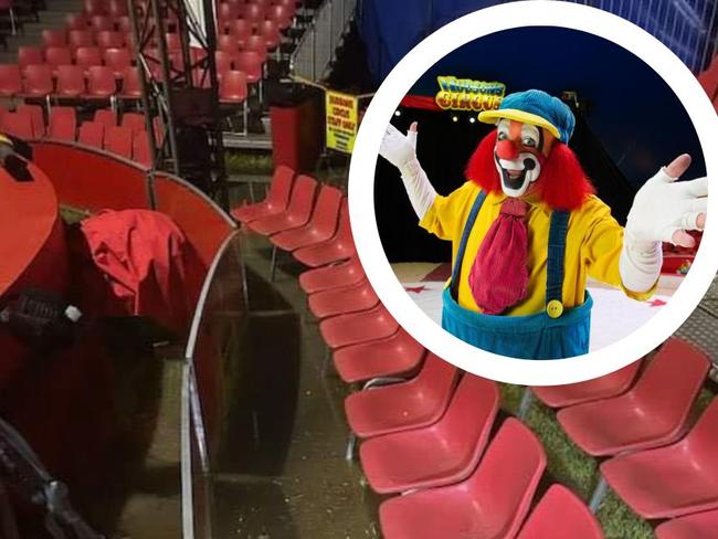 Hudsons Circus were forced to cancel their Sunday shows after flooding.