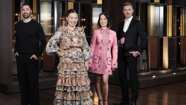 Flashback: MasterChef judges and guest judges Andy Allen, Poh Ling Yeow, Melissa Leong and the late Jock Zonfrillo Picture: Network Ten.
