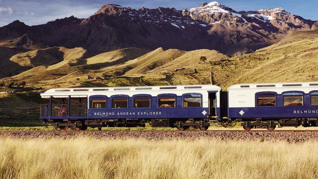 Andean Explorer, A Belmond Train, in Peru. Picture: Supplied