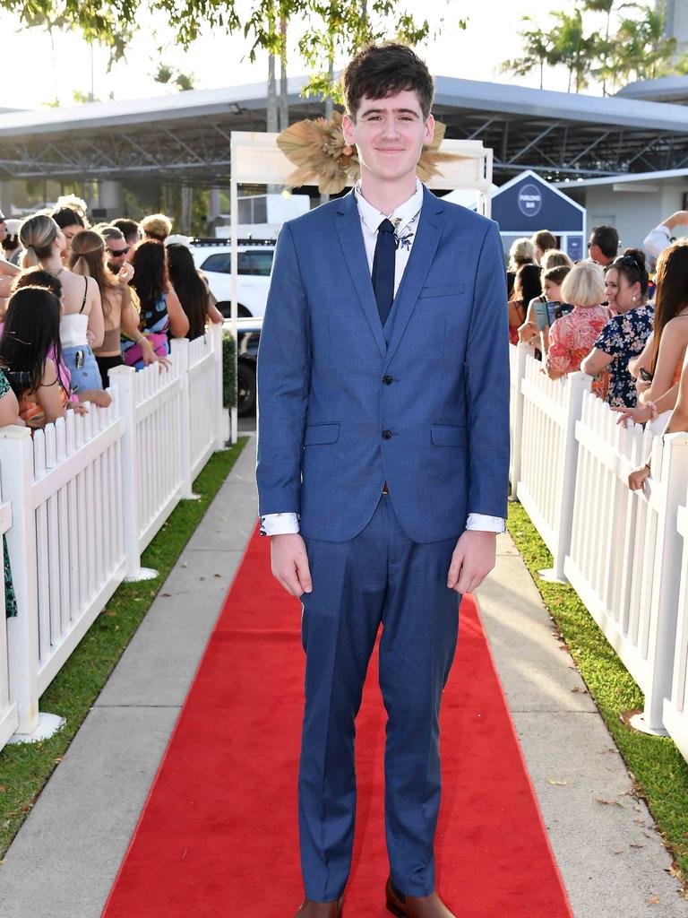 Toby Smith at the 2023 Caloundra State High School Year 12 formal. Picture: Patrick Woods.