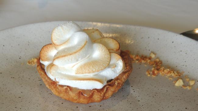 Citrus meringue tart.