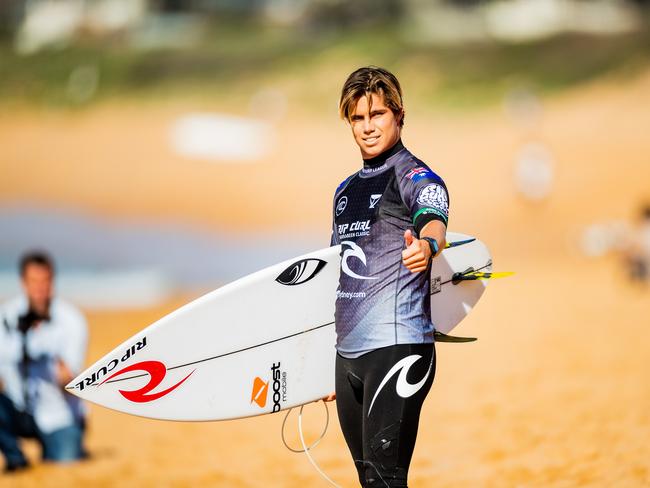 NARRABEEN, AUS – APRIL 20: Morgan Cibilic of Australia surfing in Heat 2 of the Quarterfinals of the Rip Curl Narrabeen Classic presented by Corona on April 20, 2021 in Narrabeen, Australia. (Photo by Matt Dunbar/World Surf League via Getty Images)