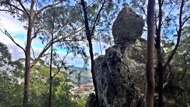 Looking down towards the Myall River from Alum Mountain at Bulahdelah. Picture: Facebook.