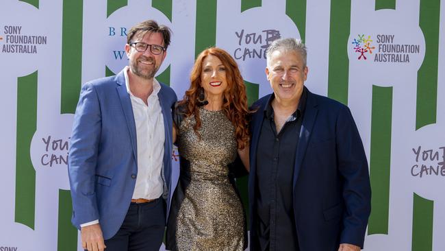 Kiss FM's Kip, Robin and Terry at the Rivershed, Howard Smith Wharves. Picture: Jerad Williams