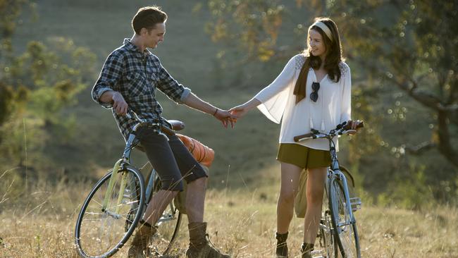 Eamon Farren and Claire van der Boom take to the road in Love is Now. Picture: Supplied