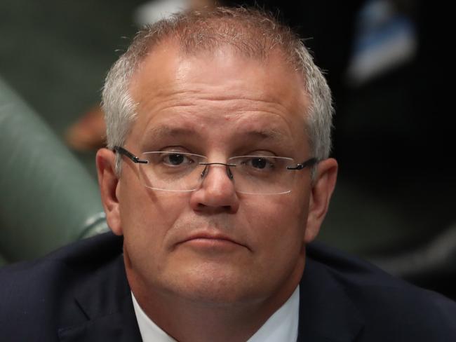 Scott Morrison during Question Time. Picture: Gary Ramage