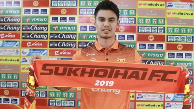 Joshua Grommen signing in Thai Premier League. Picture: Supplied