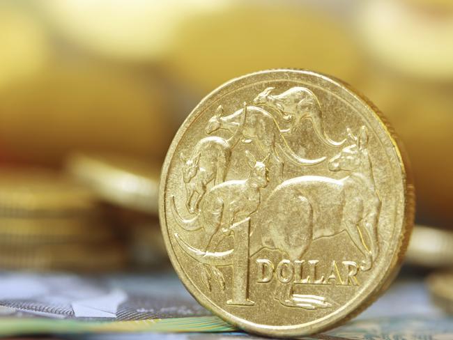 Australian money background. Soft focus, shallow DOF, with lots of copy space.