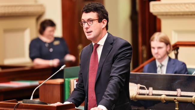 Speaker Dan Cregan at Teen Parliament. Picture: Russell Millard