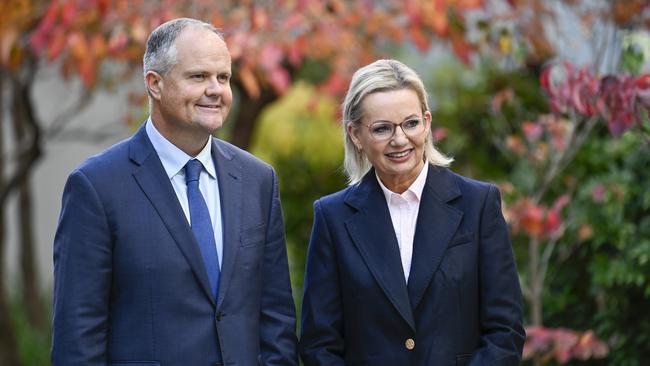 Liberal Leader Sussan Ley and deputy Ted O'Brien have been tasked with rebuilding their party after a bloodbath loss in the Federal Election. Picture: NewsWire / Martin Ollman