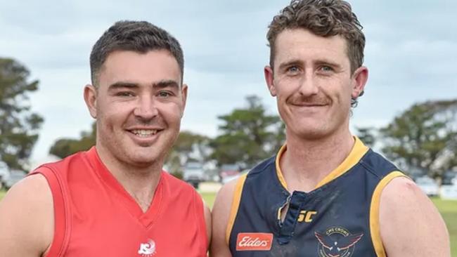 Angus Glazbrook (right) has been dominant for CMS Crows. Picture: Supplied