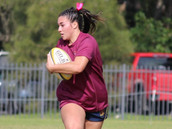 Sharlize Campbell of Lake Macquarie in Central Coast Rugby Union. Picture: Brooke Westwood