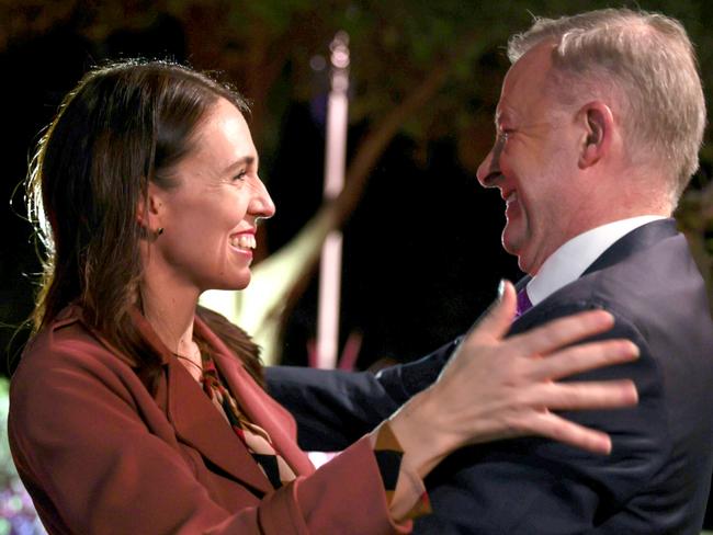 Prime Minister of New Zealand Jacinda Ardern meets with Australian Prime Minister Anthony Albanese at Kirribilli House. Picture: Supplied PMO