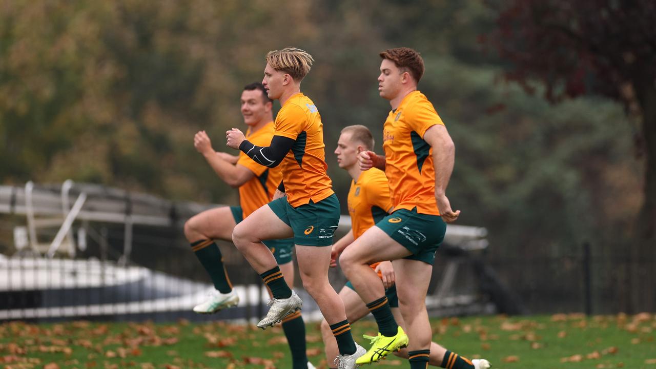 Tate McDermott was the fittest among the Wallabies squad in their return to training. Picture: Getty Images