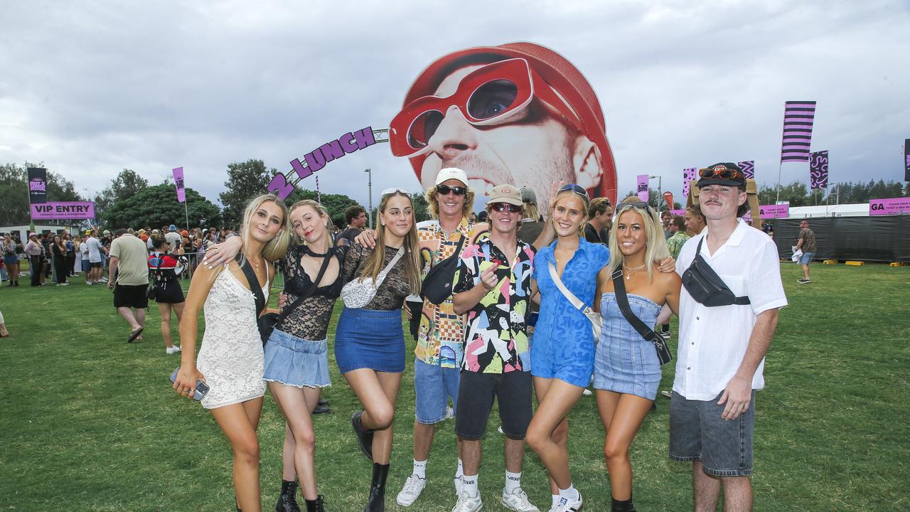 Evans Head Crew at the Out 2 Lunch festival on the Coolangatta beachfront. Picture: Glenn Campbell