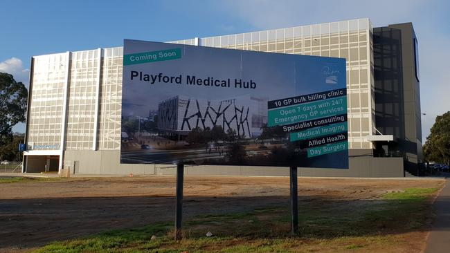 The carpark built by Playford Council in the Elizabeth CBD. Picture: Colin James