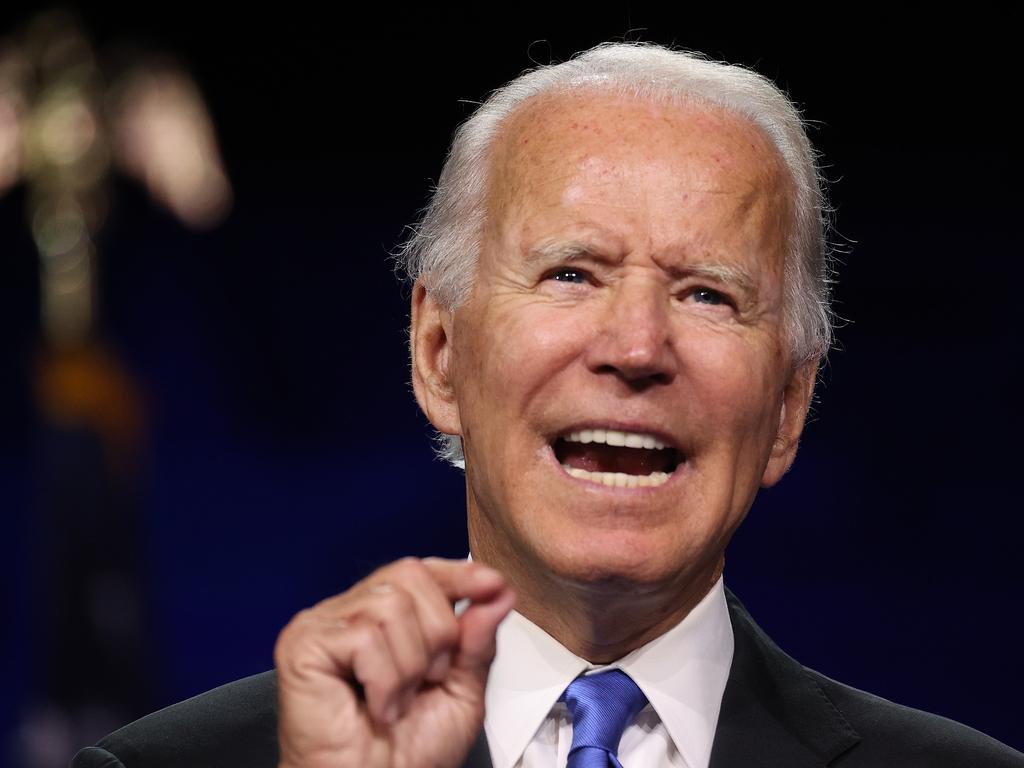 Democratic presidential nominee Joe Biden is now being endorsed by a string of former Republican staffers in the lead-up to the US election. Picture: Win McNamee/Getty Images/AFP