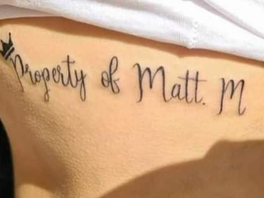 Matthew Markcrow posted photos of what appear to be tattoos on Facebook.