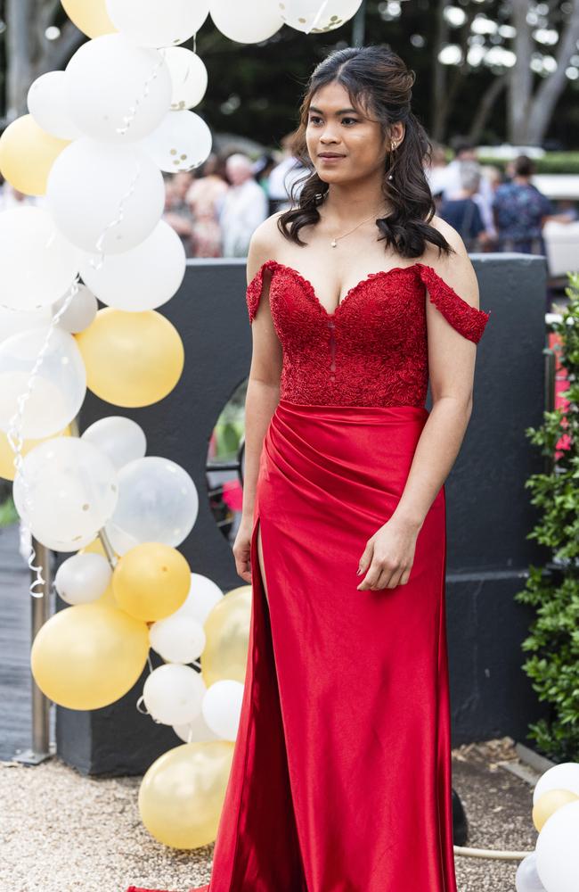 Krittiya Saengwut at Centenary Heights State High School formal at Picnic Point, Friday, November 15, 2024. Picture: Kevin Farmer