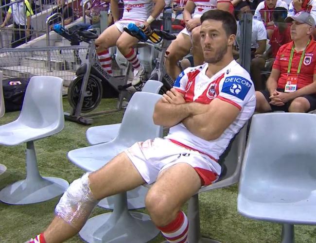 Ben Hunt played through a broken leg.