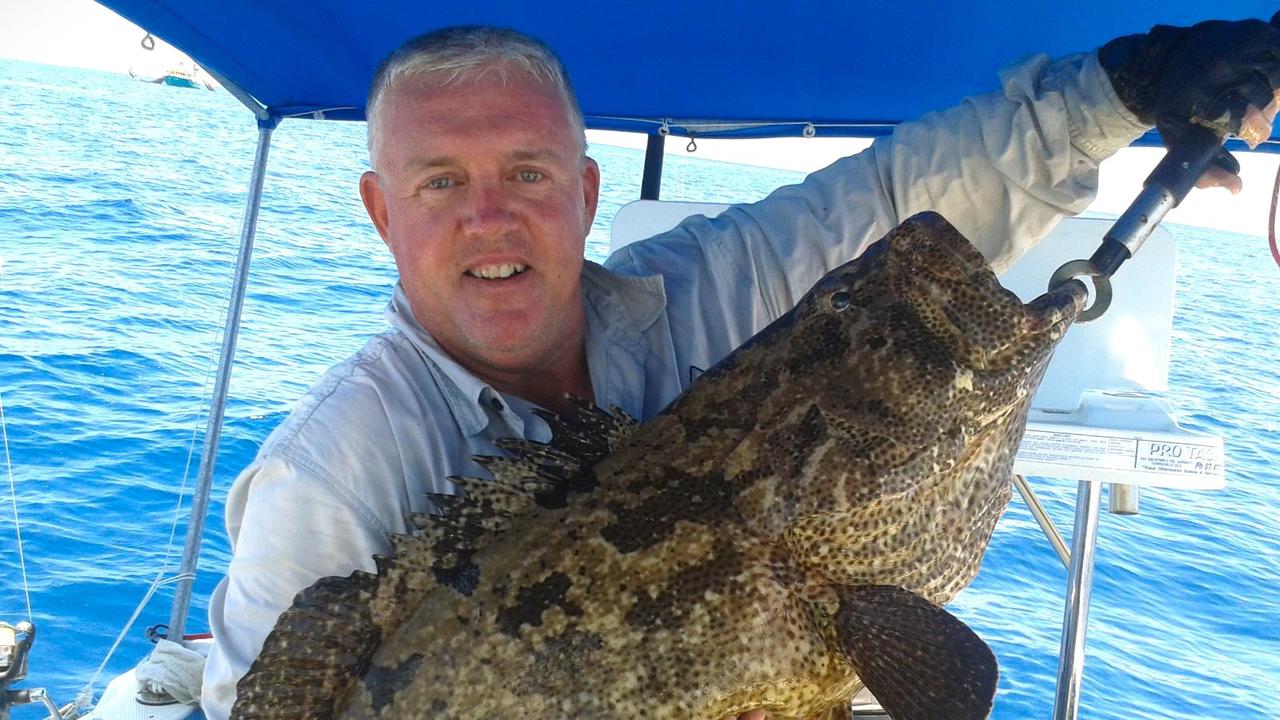 Outdoorsman John “Benny” Benstead landing a monster fish. Picture: Supplied