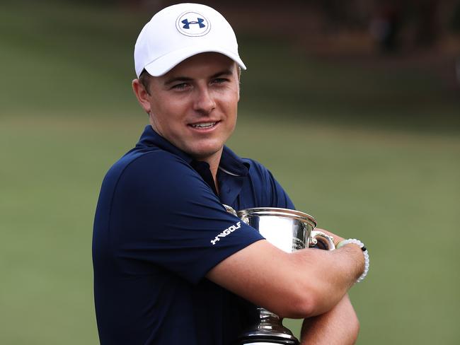 Jordan Spieth recently won the Stonehaven Cup at Royal Sydney. Picture: Brett Costello