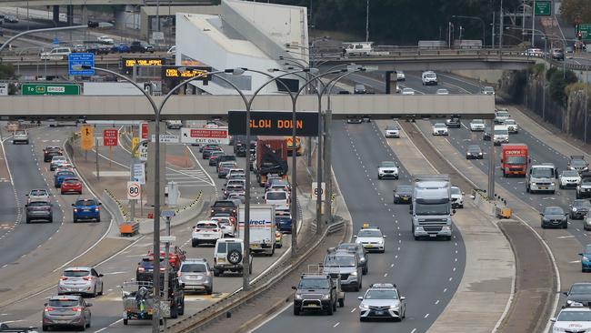 The man was badly injured on the Warringah Freeway at North Sydney. File picture: Damian Shaw