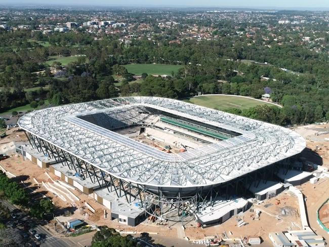 Bankwest Stadium is 92 per cent completed. It is almost ready for April 22 kick-off.