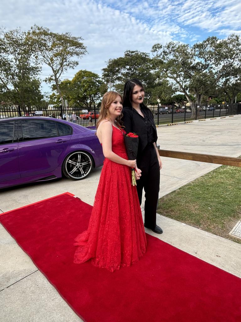 Students arrive at Maryborough State High School's formal.