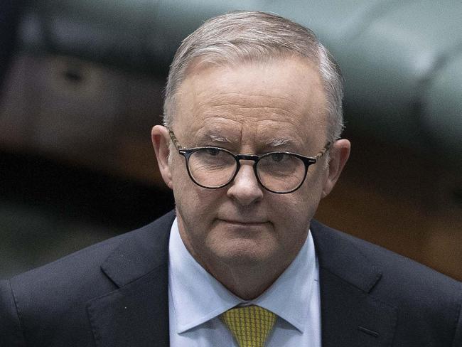 CANBERRA, AUSTRALIA - NewsWire Photos NOVEMBER 08, 2022: Prime Minister Anthony Albanese during Question Time in the House of Representatives in Parliament House in Canberra.Picture: NCA NewsWire / Gary Ramage