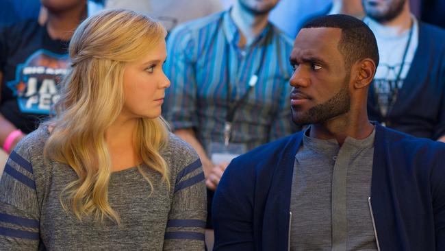 Relationship ... Amy Schumer and LeBron James in  Trainwreck.