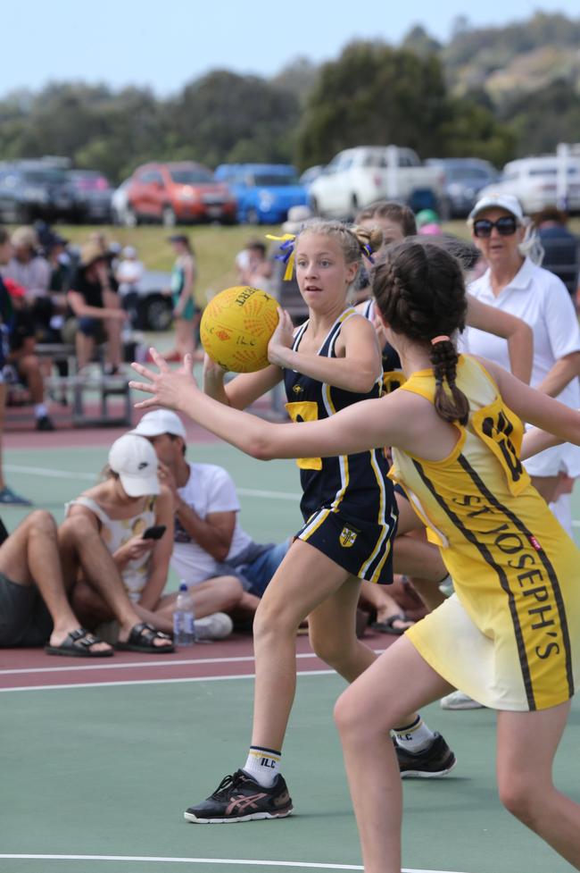 The Netball Qld Primary Schools Cup grand finals are being held at the Hinterland District Netball Association at Mudgeeraba. Picture: Mike Batterham.