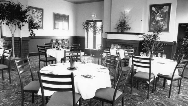 The newly completed renovated dining room at the General Havelock Hotel in September 1991.