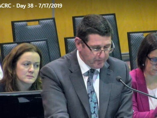 Senior counsel assisting Peter Rozen QC at the Cairns royal commission hearings on Wednesday.