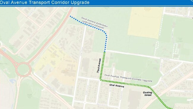 The proposed transport upgrade route for Caloundra.