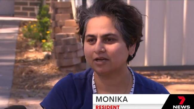 Resident, Monika spoke to 7News outside her home following the blaze.