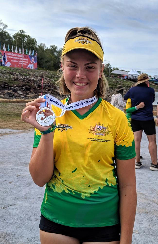 Tahlia Harle has competed in international dragon boating events