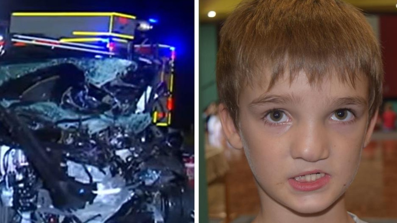 Stirling Edwards-Bland, 12, was killed in a head-on Bruce Highway crash at Gregory River in the Whitsunday region on May 1, 2022. Driver of the other vehicle Graham Anthony Hanson was jailed for his manslaughter.