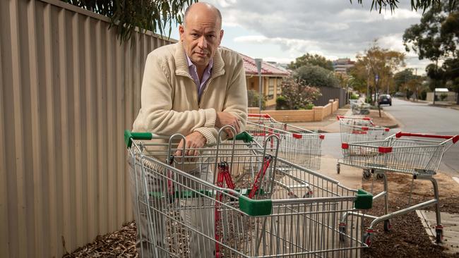 Marion Mayor Kris Hanna wants to end trolley dumping. Picture: Brad Fleet