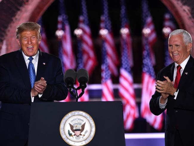 The pair appeared on the third night of the Republican National Convention. Picture: AFP