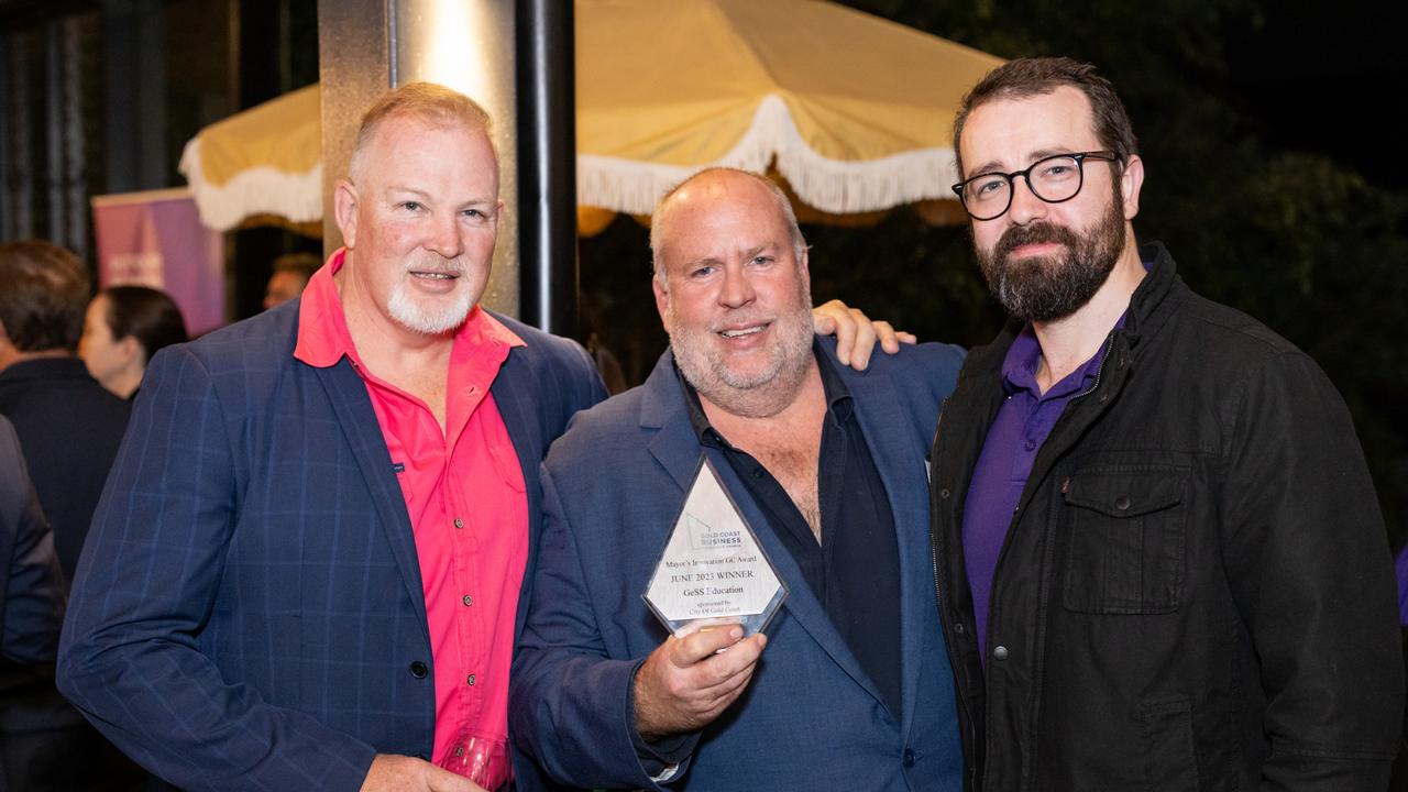 Brenden Jones, Ben Foster-Brown and Daniel Russell Gold Coast Business Excellence Awards for The Pulse Picture: Celeste Humphrey