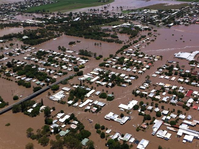 Many residents had to be evacuated during the 2013 floods in Bundaberg, which were sparked by ex-tropical cyclone Oswald. Photo Contributed