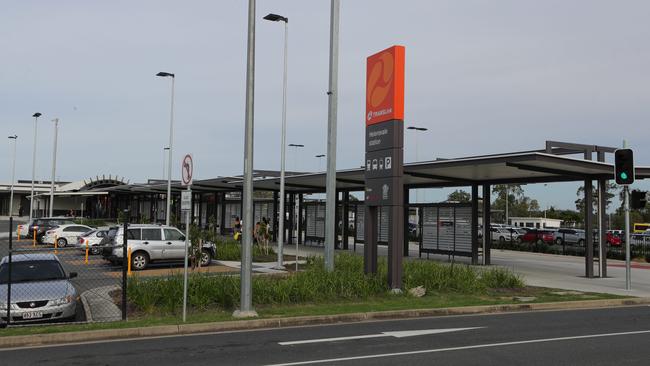 Some of the parking at Helensvale Train Station. Picture: Glenn Hampson.