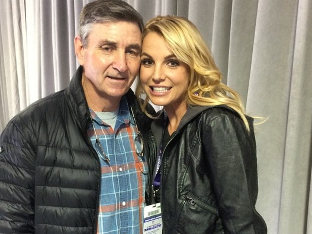 Britney Spears and he father, Jamie Spears.