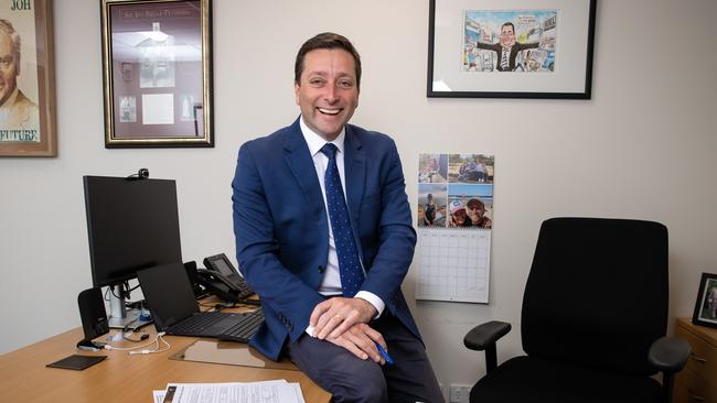 Victorian Liberal Leader Matthew Guy said he’s ‘more confident every day’ about winning the state election. Picture: Jason Edwards